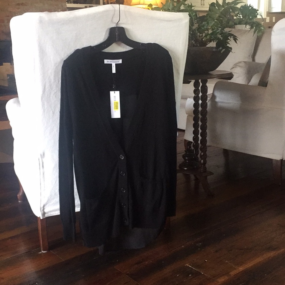 BCBG generation Cardigan sheer in the back